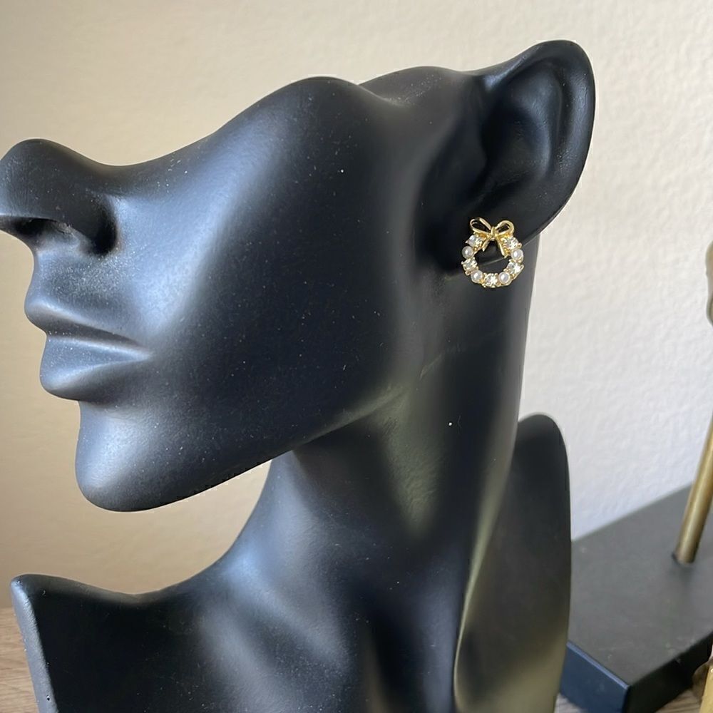 Round stud earrings N230 - Picture 5 of 5